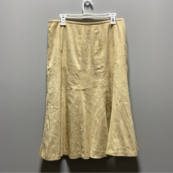 Talbots Dresses & Skirts - 3/$30 Talbots Tan Faux Suede Skirt Size 14